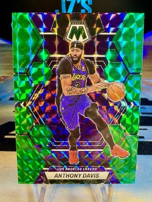 2022-23 Anthony Davis Panini Mosaic Green Mosaic Prizm #110 LA