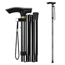 Adjustable Folding Walking Cane for Men  Women - Portable  Lightweight Aid