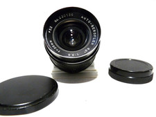 M-42 Gewinde Anschluss Objektiv Auto-Beroflex 3,5/25mm, sehr gut erhalten