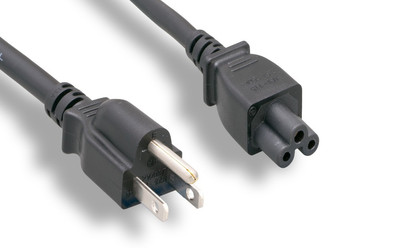 RiteAV US MIckeyMouse Power Cord, NEMA5-15P / C5, Black, 10FT