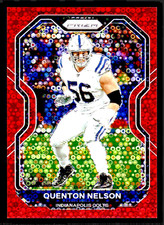 2020 Panini Prizm Quenton Nelson No Huddle Red Prizm #88 -/50
