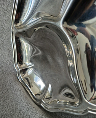 Plat de service Jean Couzon inox 18/10 • diamètre 29,5 cm