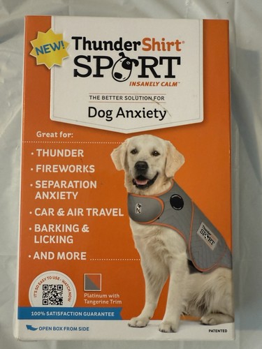Thundershirt Sport Dog Anxiety Calming Jacket Small Gray/ Orange