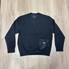 PRADA Mens Technical Fabric Boxy Sweatshirt B...