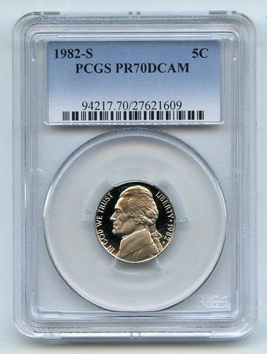 1982-S Jefferson Nickel Proof — photo from another recent sale