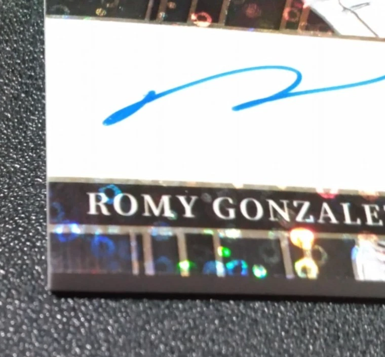2022 Panini Select Black Disco Prizm RPA Romy Gonzalez 1/1! Rookie Patch Auto - Image 3 of 4