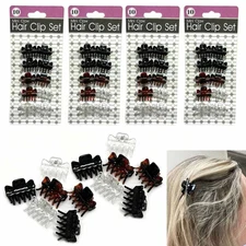 40 PC Small Mini Hair Clips Hair Claw Clamps Women Girls No Slip Jaw Hairstyles
