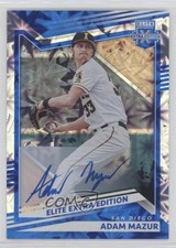 2022 Panini Elite Extra Edition Blue Signatures 2/20 Adam Mazur #53 Auto z1r