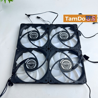 (Lot of 4) Phanteks M25-120 PWM 120mm PC Case Fan Set FOR Desktop Computer PC