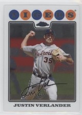2008 Topps Chrome Justin Verlander #135 0l8p