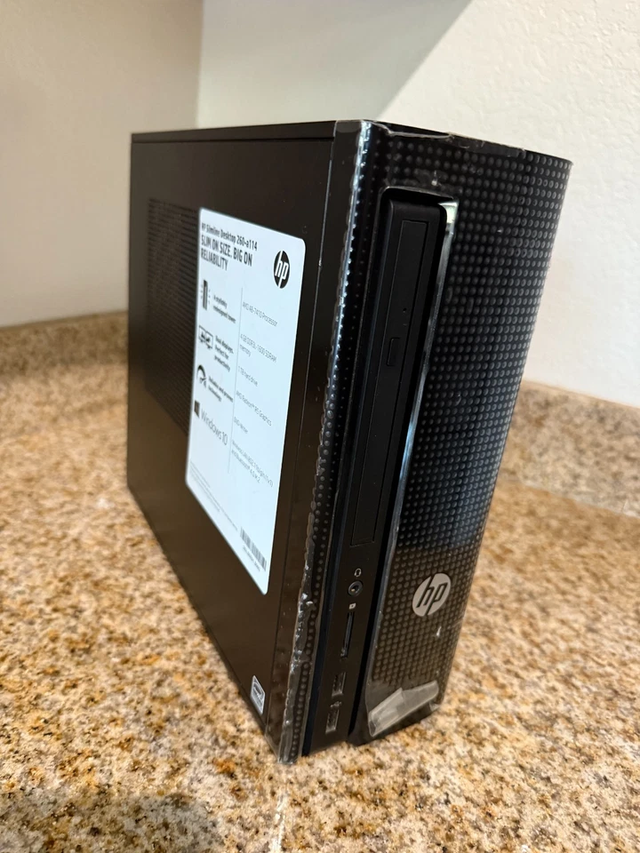 HP Slimline Desktop 260-a114 1TB HDD Radeon R5 - window 10 - Image 4 of 4