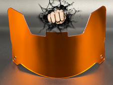 Visiera casco full size (solo display) compatibile replica/velocità/flex arancione cromato