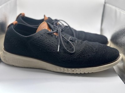 Cole Haan ZeroGrand C27568 Mens 10 M Black Stitchlite Knit Oxford Casual Shoes