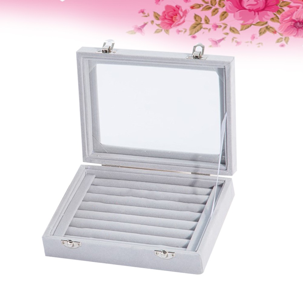 Women's Travel Jewelry Organizer Box with Earring Holder Storage Case-image