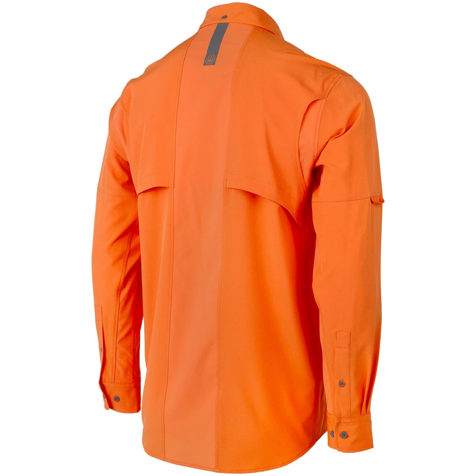 Camisa manga larga naranja flexible TKAD Flex Beretta para hombre (LU931T23340024) Foto 4 de 4