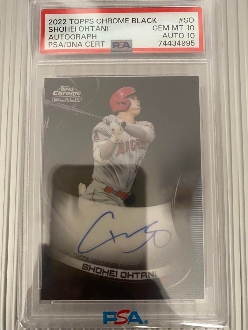 2022 Topps Chrome Black Shohei Ohtani Autograph PSA10 talent goods