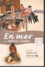 Mathurin MEHEUT  et CRESTON carte non postale DESSIN Expo: En Mer- Lamballe2013