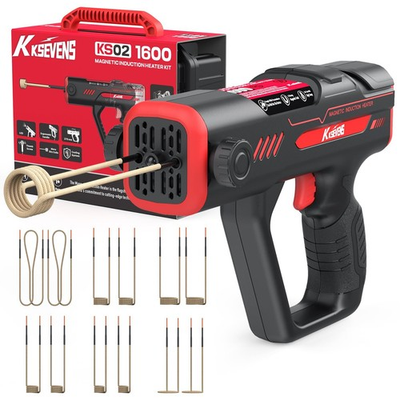 #ad ** NEW 1600W Handheld Induction Heater 12 Coils Fast Heating Ergonomic $274.99