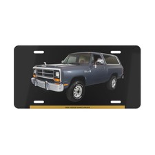 Iconic 1988 Dodge Ramcharger Metal Vanity Plate Vintage 4x4 Front License