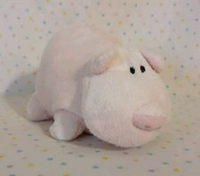 Juguete de peluche Pillow Pets 2010 rosa pastel cerdo lechón animal de peluche bolsa de frijoles 5"