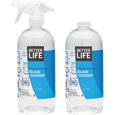 Streak-Free Glass  Surface Cleaner, Unscented, 32 Oz, 2-Pack, Removes Dirt