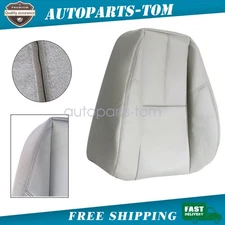 Driver Side Top Replacement Leather Seat Cover Gray For GMC Yukon XL 1500 07-14