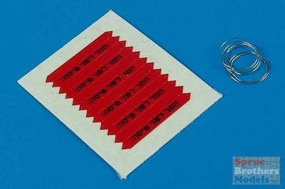 ARSAB480029 1:48 AeroBonus IDF Remove Before Flight Flags - Black Lettering