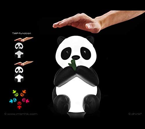 Veilleuse KARMA le Panda LED multicolore tactile à intensité réglable
