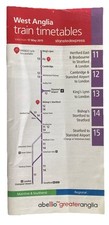 May 2015 West Anglia Train Timetables pocket sized 11-15