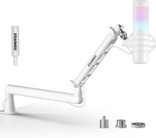 Microphone Arm, AK-55 Desk Low Profile Adjustable Mic Boom Arm Stand,Suitable...