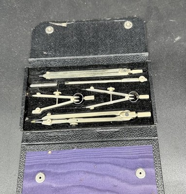 Vintage Technisches Zeicheninstrumentenset Made In England im Koffer