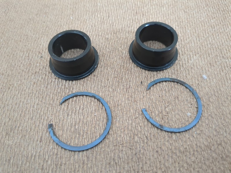 Hope Pro 2 & 2 Evo Pro 4 20mm Through Axle Front Hub End Caps black 