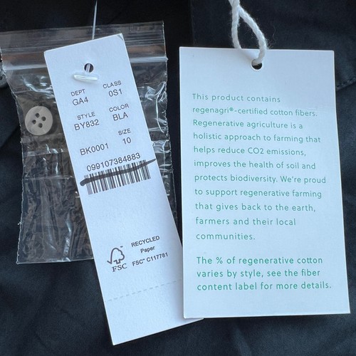 J Crew Elena Shirt Dress In Regenerative Cotton Poplin Size 10 Midi Pockets - Picture 3 of 12