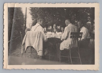 Hochofen bei Babilon Böhmen Tschechien 1939 - Garten Cafe - Altes Foto