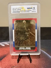 1998 Fleer 23KT Gold Michael Jordan 1986 Rookie Signature Series WCG 10 Gem Mint