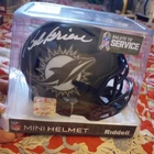 Bob Griese Signed Autograph Miami Dolphins Salute To Service Mini Helmet Beckett
