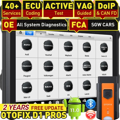 2025 OTOFIX D1 PROS KFZ Diagnosegerät Profi OBD2 ALLE SYSTEM ECU Codierung