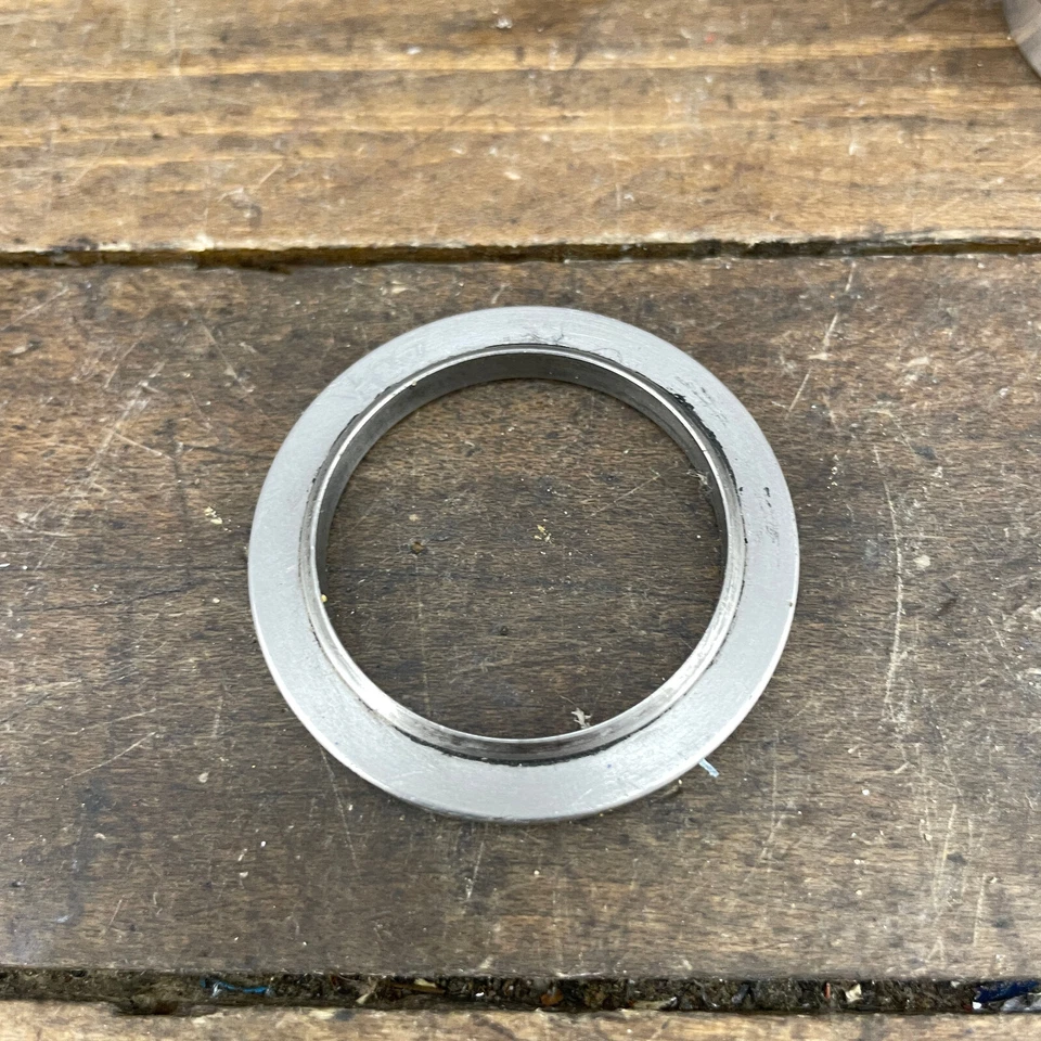 Auriculares Chris King De Colección 1 1/8 Pulgadas Sin Roscas Peltre Temprano Sin Logo Plateado A3 Foto 4 de 4