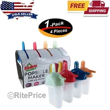 4 Pcs Ice Pop Mold Set Mung Bean Popsicle Suitable For Children - New