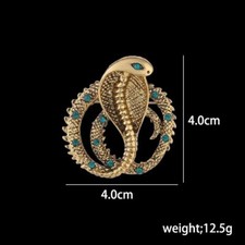 Vintage Art Nouveau Style Fairy Nymph Pendant Brooch Shawl Snake Pin Jewelry