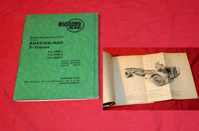 Betriebsanleitung Büssing NAG 5 Tonner , 5000 S, A, T, Motor LD 105 PS