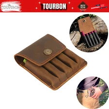 Hunting Leather Rifle Cartridge Case Ammo Carry Pouch Bullet Belt Holder-TOURBON