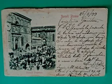Ascoli Piceno- Palazzo Prefettizio- Cartolina Ricordo - f.p.- viag 1899