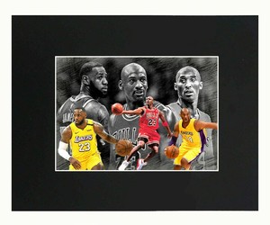 lebron james kobe bryant michael jordan poster