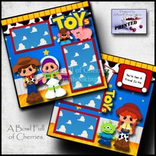 TOY STORY  YOU'VE GOT A FRIEND 2 premade scrapbook pages printed CHERRY 0357