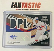 2020 Panini Elite Extra Edition Relic Auto DPL /149 DMS-AT Angel Trinidad