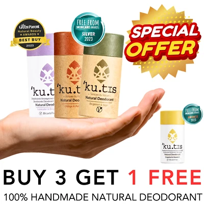 Deodorant Stick 🌿 KUTIS Natural Hand Made UK High Efficiency Lasting Palm Free
