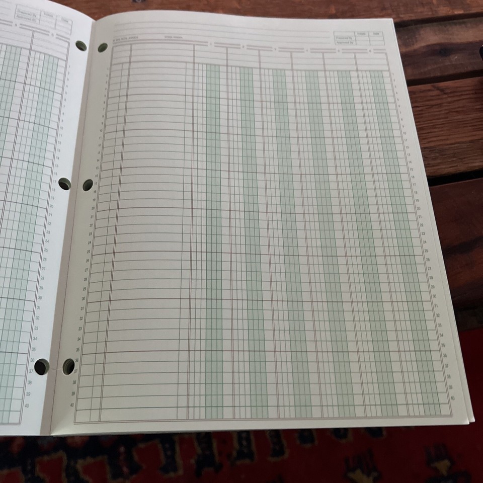 Wilson Jones 6 Column Accounting Columnar Pads 8 1/2" x 11" 50 Sheets ...