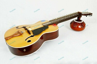 NEUE CHATURANGUI MOHAN VEENA INDISCHE RESONIERENDE SLIDE-GITARRE in ZEDER & P...