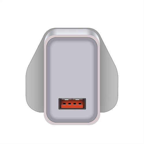 18W Fast Charging USB QC3.0 Power Adapter UK Socket Plug Wall Charger with Cable - Picture 5 of 21